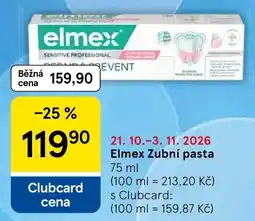 Tesco Elmex Zubní pasta nabídka