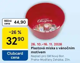 Tesco Plastová miska s vánočním motivem nabídka
