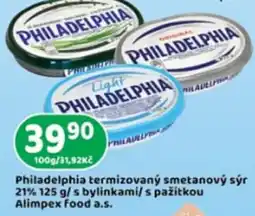 Brněnka philadelphia termizovaný smetanový sýr nabídka
