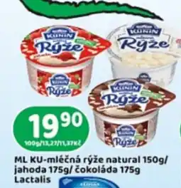Brněnka Kunin mléčná rýže natural nabídka