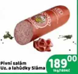Brněnka Sláma pivní salám nabídka