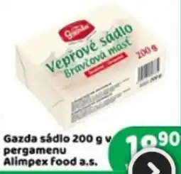 Brněnka Gazda vepřové sádlo nabídka