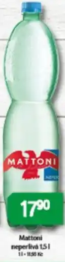 Brněnka Mattoni neperlivá nabídka
