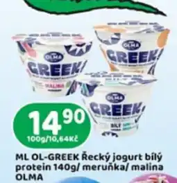 Brněnka Ol-Greek řecký jogurt bílý protein 140g/ meruňka/ malina nabídka
