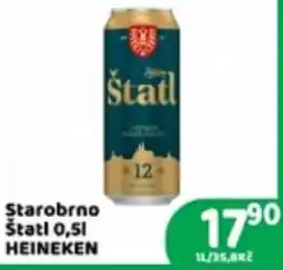 Brněnka Heineken Starobrno Štatl nabídka