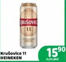 Brněnka Krušovice 11 Heineken nabídka