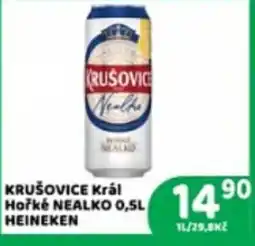 Brněnka Krušovice král hořké nealko nabídka