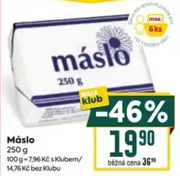 Billa máslo nabídka