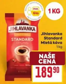 Billa Jihlavanka standard mletá káva nabídka