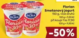 Billa Olma florian smetanový jogurt nabídka