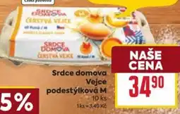 Billa Srdce domova vejce podestýlková M nabídka