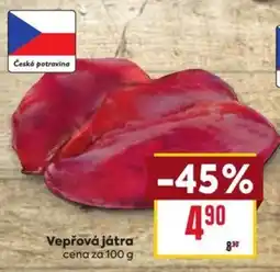 Billa Vepřová játra nabídka