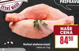 Billa České maso Kuřecí stehna maxi nabídka
