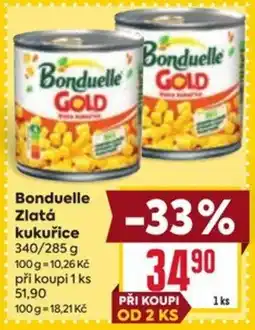 Billa Bonduelle zlatá kukuřice nabídka