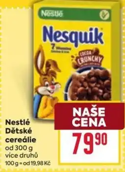 Billa Nestlé Dětské cereálie nabídka