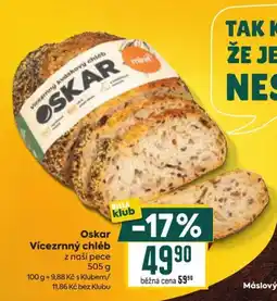 Billa Oskar Vícezrný chléb nabídka