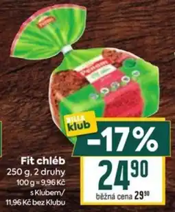 Billa Billa Fit chléb nabídka