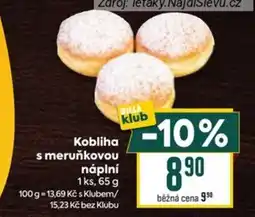Billa Billa kobliha s meruňkovou náplní nabídka