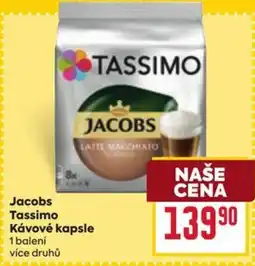 Billa Jacobs Tassimo kávové kapsle nabídka