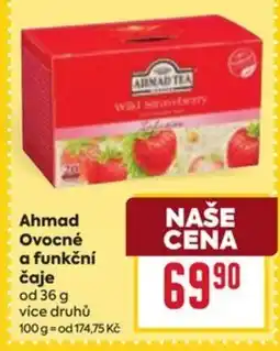 Billa Ahmad Ovocné a funkční čaje nabídka
