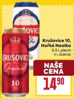 Billa Krušovice 10, Hořké Nealko nabídka