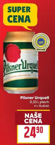 Billa Pilsner Urquell nabídka