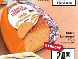 Billa Srdce domova chléb pšeničnožitný nabídka