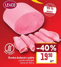 Billa Le&co šunka dušená v páře nabídka