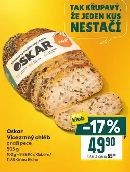 Billa Oskar Vícezrnný chléb nabídka