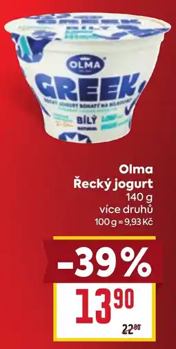 Billa Olma řecký jogurt nabídka