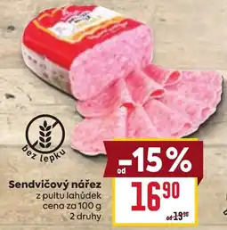 Billa Sendvičový nářez nabídka