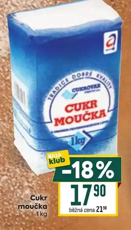 Billa Cukrovar cukr moučka nabídka