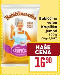 Billa Babiččina volba krupička jemná nabídka