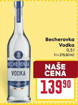 Billa Becherovka Vodka nabídka
