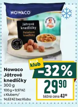 Billa Nowaco játrové knedlíčky nabídka