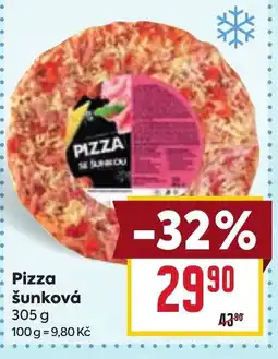 Billa Pizza šunková nabídka