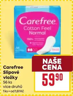 Billa Carefree slipové vložky nabídka