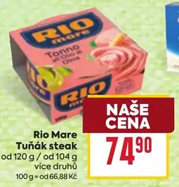 Billa Rio Mare Tuňák steak nabídka