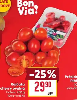 Billa Bon Via! rajčata cherry oválná nabídka