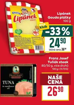 Billa Lipánek Gouda plátky nabídka