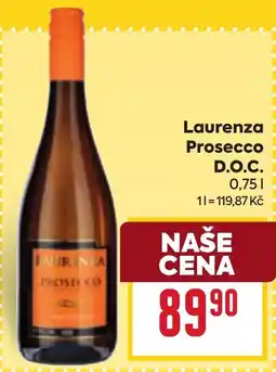 Billa Laurenza Prosecco D.O.C. nabídka