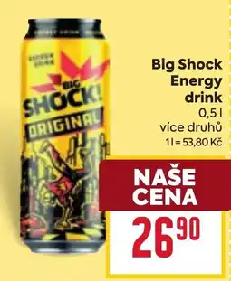 Billa Big Shock energy drink nabídka