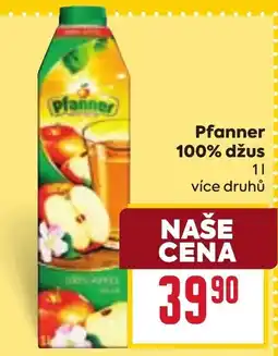 Billa Pfanner 100% džus nabídka