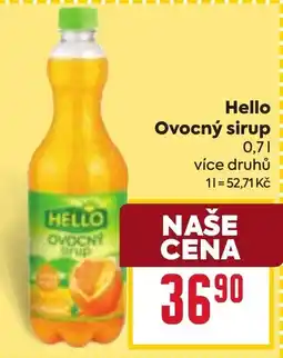 Billa Hello ovocný sirup nabídka