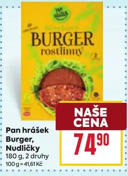 Billa Pan hrášek Burger, Nudličky nabídka
