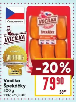 Billa Vocílka Špekáčky nabídka