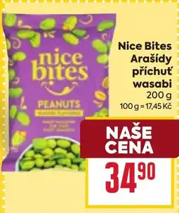 Billa Nice Bites arašidy příchut wasabi nabídka