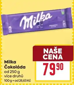 Billa Milka Čokoláda nabídka