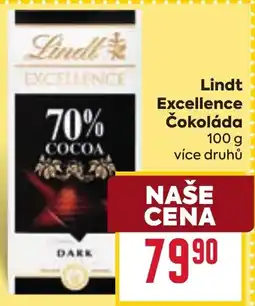 Billa Lindt Excellence Čokoláda nabídka
