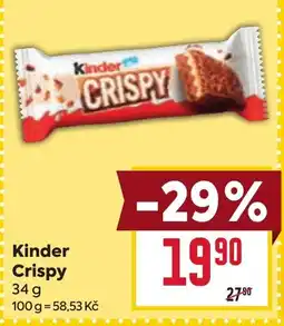 Billa Kinder Crispy nabídka